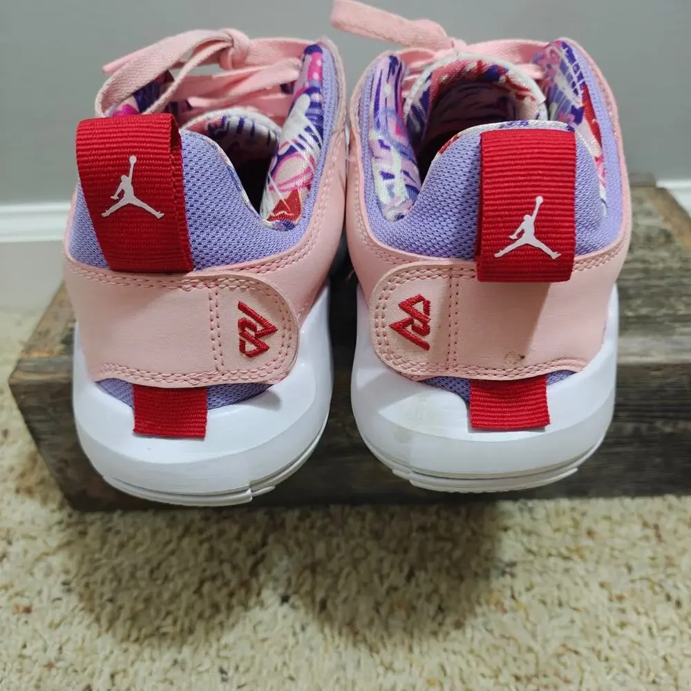 Jordan One Take 4 Pink Blast Purple White Sneakers Size 4.5Y DO3102-100